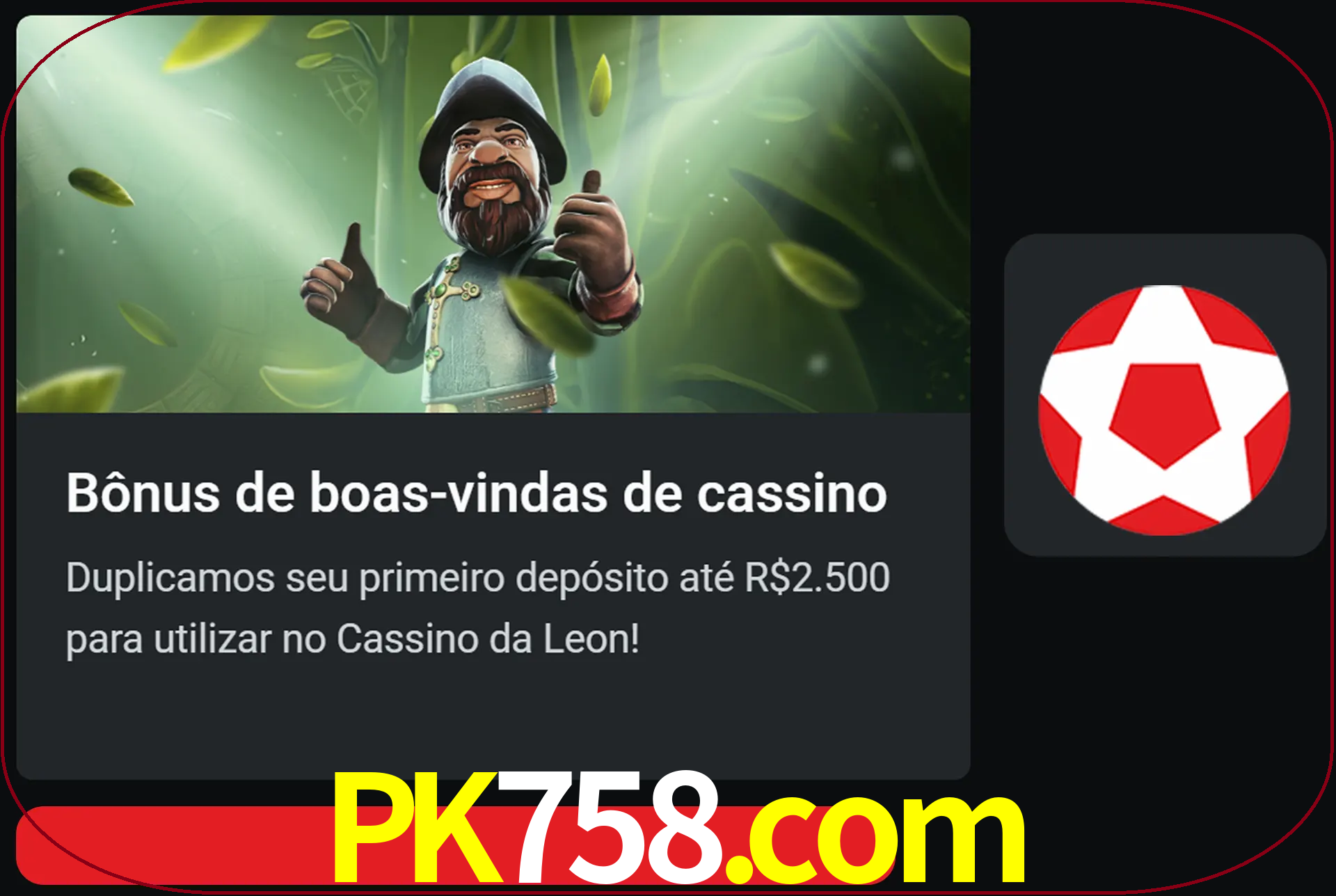 Receba seu dinheiro do bônus de boas-vindas após o primeiro depósito.