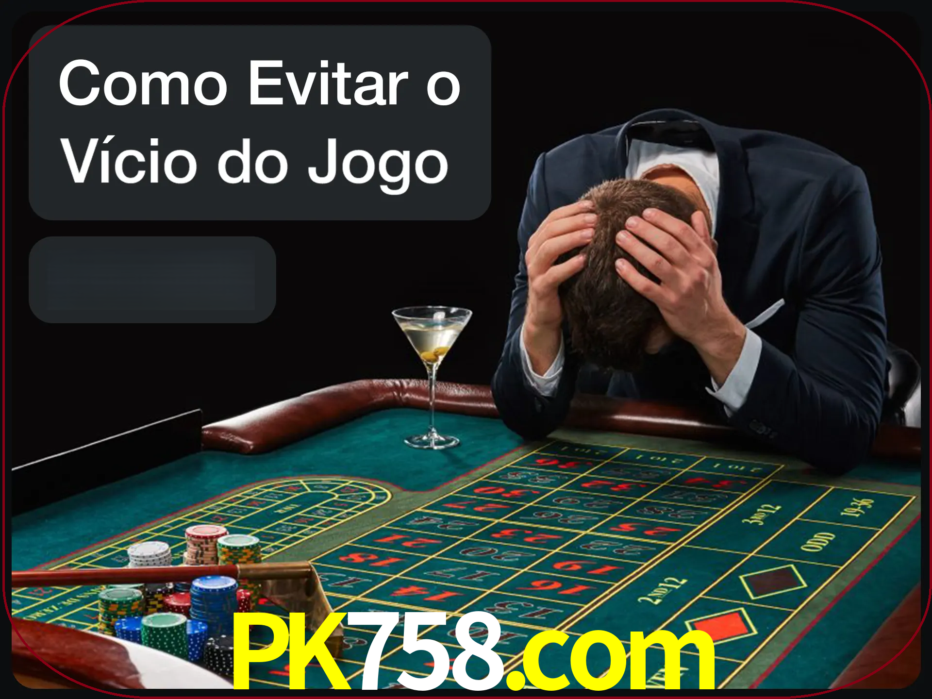 Você é responsável por cada uma de suas apostas.