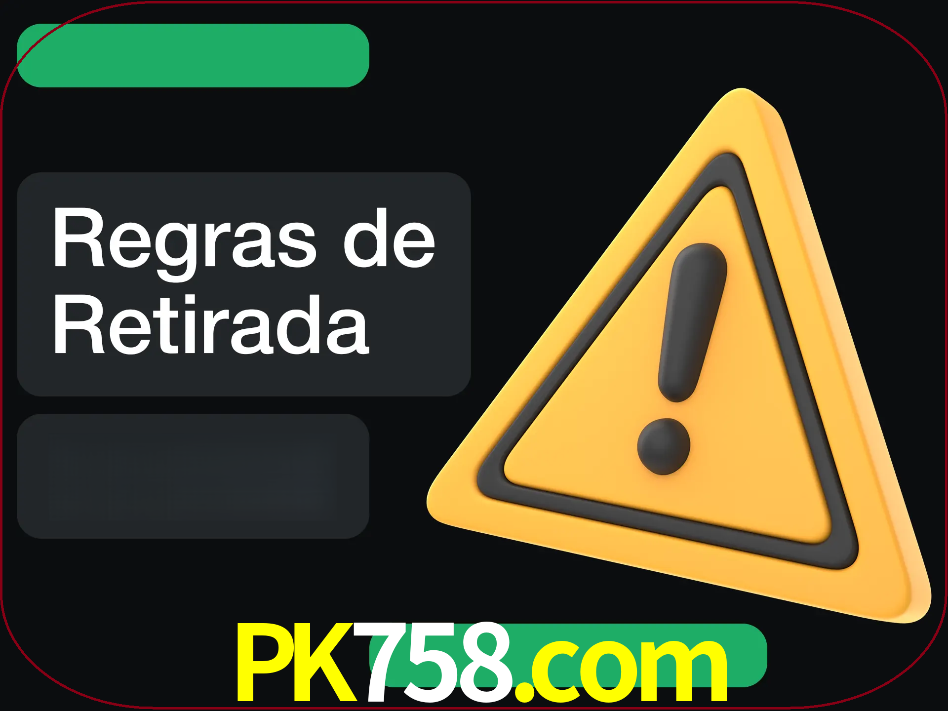 Leia as regras antes de fazer primeiro comdawal.